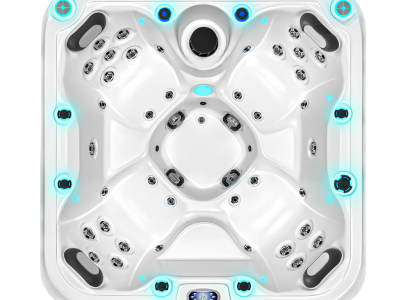 Hydromassagewanne Blubberbad Whirlpool Spa-Bad Whirlwanne 185x185 cm