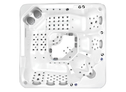 Relaxpool Sprudelbad Outdoor Whirlpool Hydromassagewanne Massagebad 220x220cm