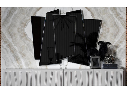 Transparenter moderner Glas Spiegel stilvolles Dekor für Zuhause