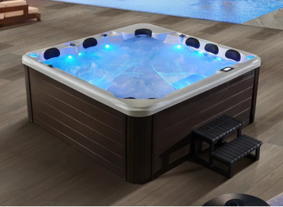 Outdoor Spa Whirlpool Whirlwanne Außenwhirlpool Heißwasserbecken 220x220 cm