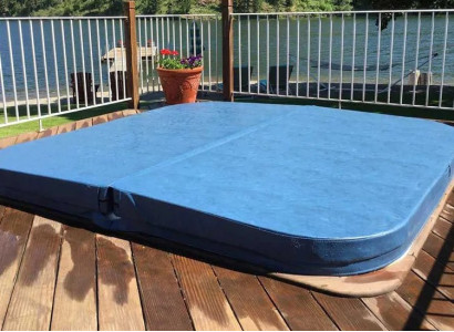 Whirlpool-Abdeckung Outdoor Spa Hot Tub Cover Lifter Poolabdeckung 200x200 cm