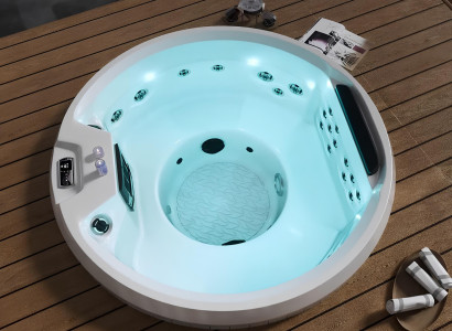 Hydromassagewanne Blubberbad Whirlpool Spa-Bad Whirlwanne 170x170 cm