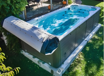 Outdoor Whirlpool Hydromassagewanne Massagebad Hot Tub Sprudelbad 398x230cm