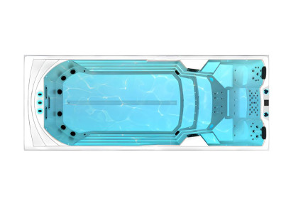 Relaxpool Sprudelbad Outdoor Whirlpool Hydromassagewanne Massagebad 585x230cm