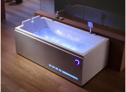 Badewanne Spa-Bad Hydromassagewanne Whirlpool Blubberbad Whirlwanne 180x90 cm