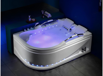 Whirlwanne Whirlpool Blubberbad Hydromassagewanne Spa-Bad 180x120 cm
