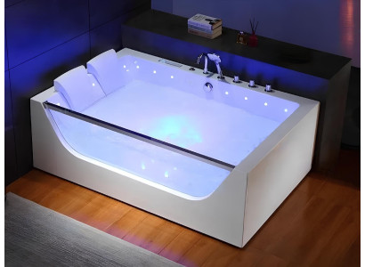 Whirlpool Whirlwanne Hydromassagewanne Blubberbad Spa-Bad Sprudelbad 180x120 cm