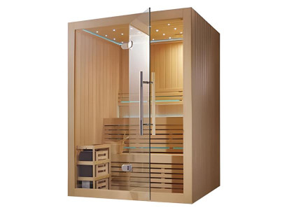 Sauna Holzsauna Saunakabine Spa-Kabine Saunaraum Designsauna 150x120 cm