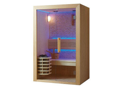 Naturholzsauna Sauna Trockensauna Saunakabine Saunaraum Heimsauna 150x100 cm