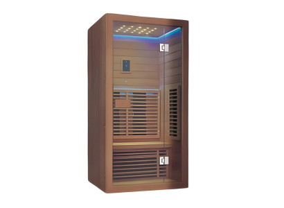 Saunaraum Lichtsauna Trockensauna Infrarotsauna Sauna Saunakabine 120x100 cm