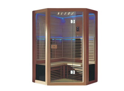 Sauna Trockensauna Saunaraum Lichtsauna Saunakabine Massivholzsauna 180x180 cm