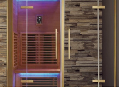 Dampfsauna Sauna 2-in-1 Wellnesskabine Saunaraum Heimsauna 200x100 cm