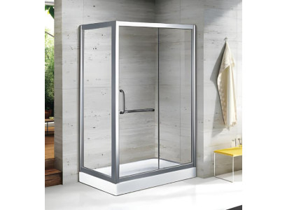 Design-Dusche Komfortdusche Duschkabine Schiebetür Duschabtrennung 130x100 cm