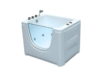 Babywanne Babywhirlpool Babywaschwanne Babyspa-Wanne Kinderbadewanne 110x85 cm