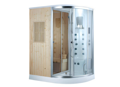 Sauna-Duschkombination  Heim-Spa-Kombination Hydromassagedusche 170x110 cm