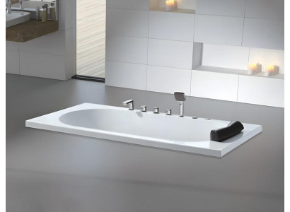 Massagebadewanne Badewanne Whirlpool Blubberbad Spa-Bad Whirlwanne 180x85 cm