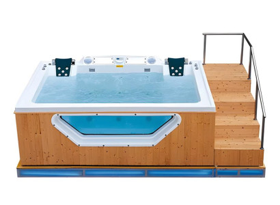 Relaxpool Sprudelbad Spa Whirlpool Hydromassagewanne Massagebad 356x202 cm
