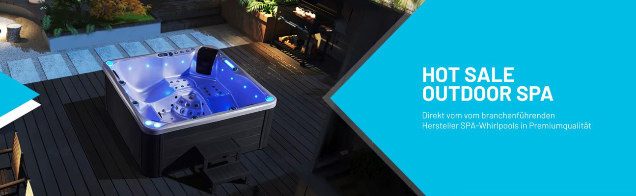 Whirlpool Blubberbad Hydromassagewanne Spa-Bad Whirlwanne 220x235 cm