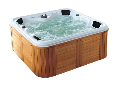 Sprudelbad Whirlpool Hydromassagewanne Massagebad Hot Tub 212x212 cm