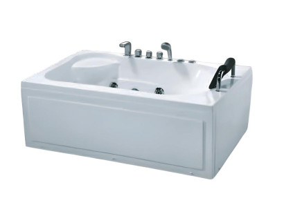 Designwanne Whirlpool Raumsparwanne Acrylwanne Komfortwanne Wanne 160x110 cm