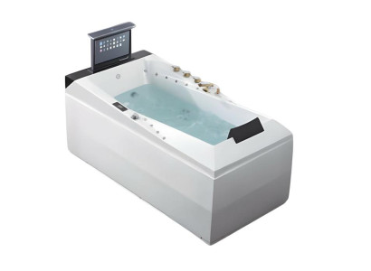 Acrylwanne Whirlpool Massage-Badewanne Luxuswanne Wellnesswanne 173x80 cm