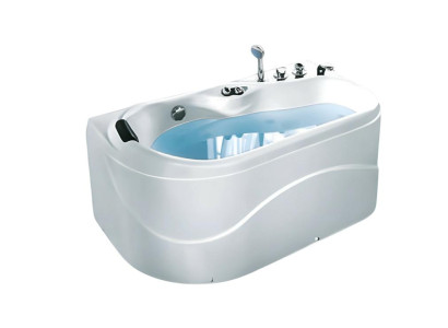 Hydromassagewanne Massagebecken Whirlpool Blubberbad Spa-Bad 141x76 cm