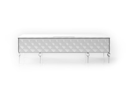 Weißer Holzschreibtisch im eleganten Design für Homeoffice