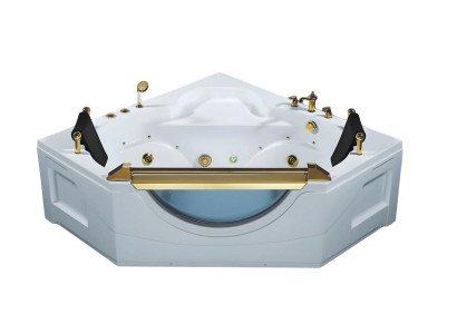 Massage Badewanne Whirlpool Spa Whirlwanne Hydromassagewanne 165x165 cm