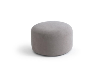 Grauer moderner Hocker aus Holz für Wohnzimmer und Flur