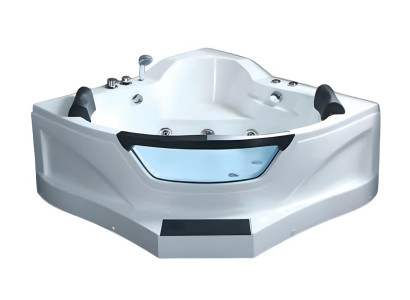 Massagebad Whirlpool Whirlwanne Hot Tub Blubberbad Hydromassagewanne 154x154 cm