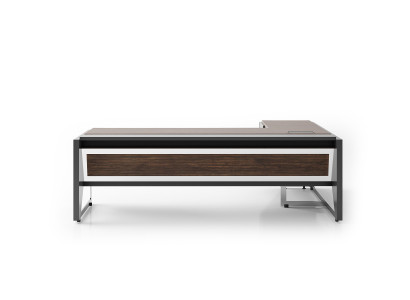 Brauner Bürotisch Luxuriöser Chefschreibtisch Edler Arbeitstisch