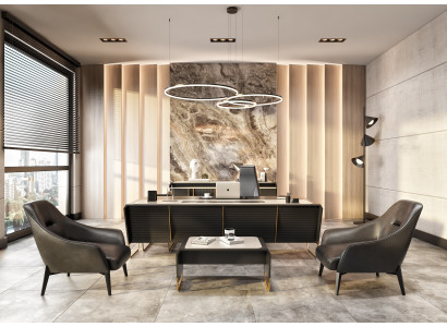 Edle Arbeitszimmer Möbel Designer Grauer Tisch Konsole Couchtisch