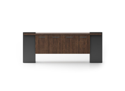 Elegante Braune Wohnzimmer Konsole Designer Holz Kommode Möbel