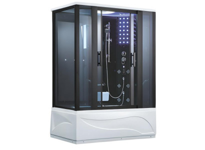 Multifunktionsdusche Massageduschkabine Duschkabine Wellnessdusche 150x90 cm