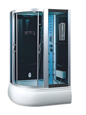 Eckdusche Duschraum Dusche Duschkabine Wellnessdusche Glaskabine 120x85 cm