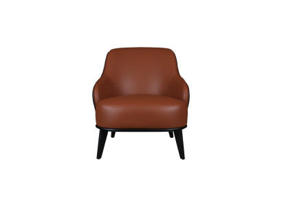 Komfortabler Brauner Ledersessel Designer Sitzmöbel Büroeinrichtung