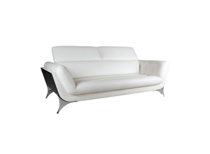 Weißes 3-Sitzer Sofa Designer Wohnzimmer Couch Edle Verarbeitung