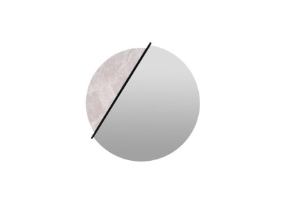 Transparenter moderner Spiegel aus Glas für Badezimmer und Wohnzimmer