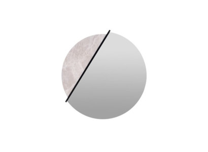 Transparenter moderner Spiegel aus Glas für Badezimmer und Wohnzimmer