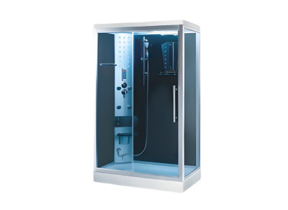 1Glaskabine Design-Dusche Komfortdusche Duschkabine Wellnesskabine 120x90 cm