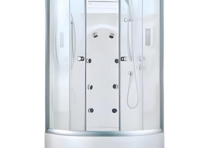 Duschkabine Glasdusche Duschabtrennung Komfortdusche Glaskabine 93x93 cm