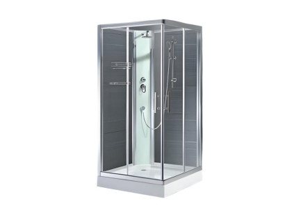 Komfort-Dusche Luxusduschkabine Duschkabine Duschbox Glaskabine 120x90 cm