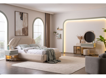 Ein Schlafzimmer-Set, das eine gemütliche Atmosphäre schafft