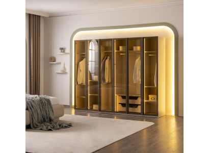 Moderner Kleiderschrank Harmonie von Möbeln und Stil