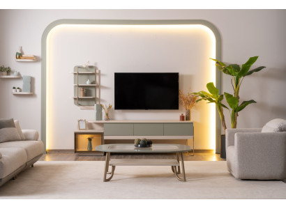 Moderner Stil für Ihr Wohnzimmer. Gemütliche Atmosphäre in jedem Detail