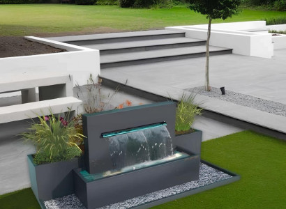 Wasserfall Wasserspiel Dekobrunnen Gartenwasserfall Außenwasserfall