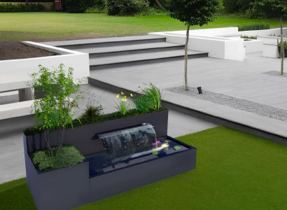 Außenwasserfall Wasserfall Dekowasserfall Gartenwasserfall Wasserspiel