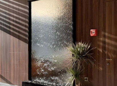 Wasserfall Wasserwand Wasserspiel Dekobrunnen Wasserspiel Gartenwasserfall