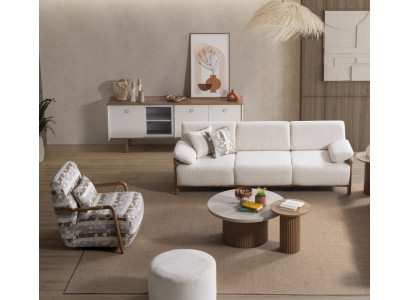 Wohnzimmer-Set mit Sofa und Sessel Schönheit und Eleganz im Detail