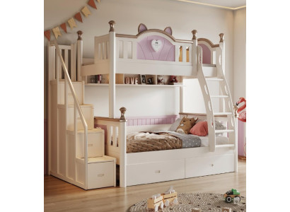 Holzbett Stockbett Hochbett Doppelstockbett Kinderbett Etagenbett